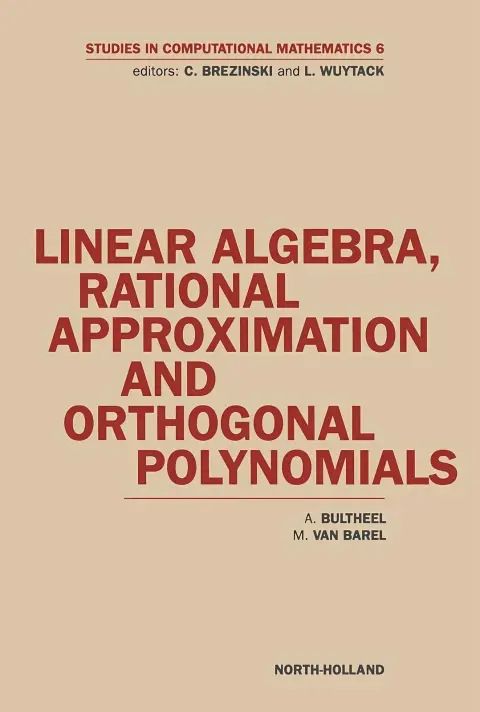 Cover of Linear Algebra, Rational Approximation and Orthogonal Polynomials