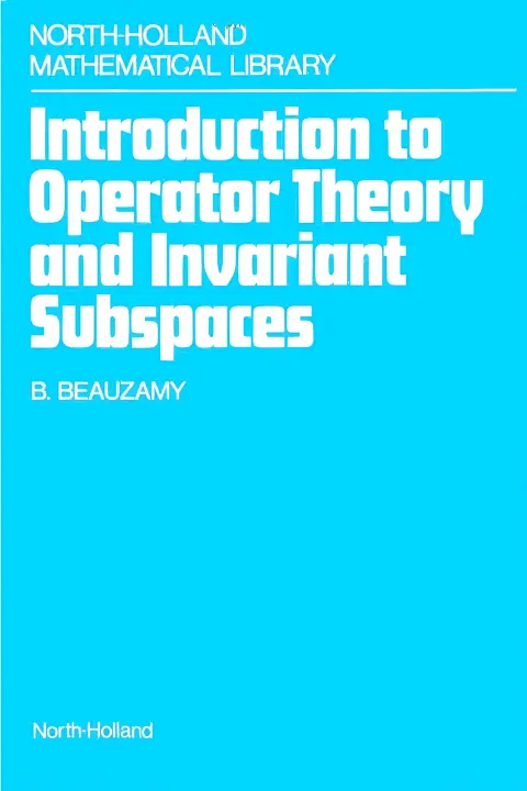 Cover of Introduction to operator theory and invariant subspaces