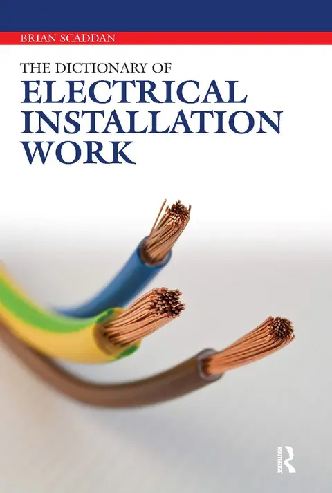Cover of Dictionary of Electrical Installation Work