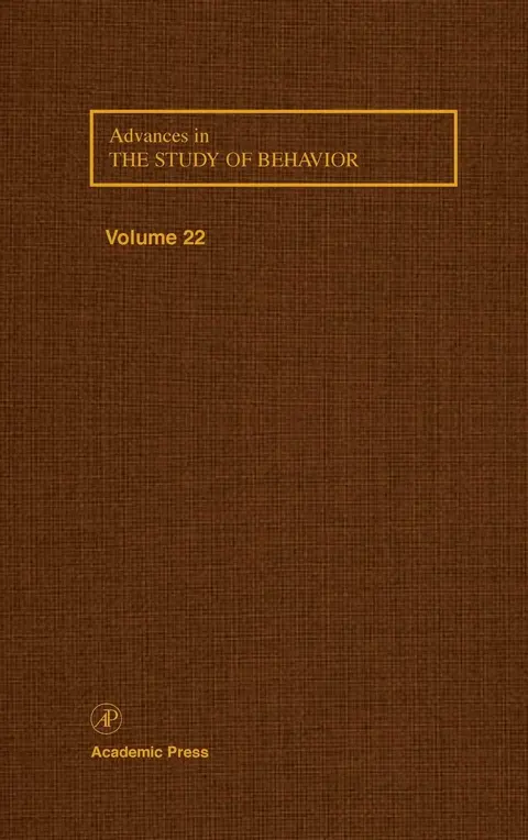 Cover of Advances in the Study of Behavior