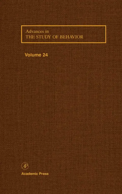 Cover of Advances in the Study of Behavior