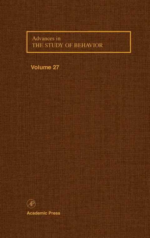 Cover of Advances in the Study of Behavior