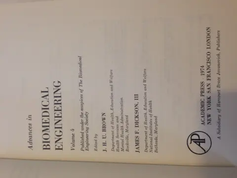 Cover of Advances in Biomedical Engineering