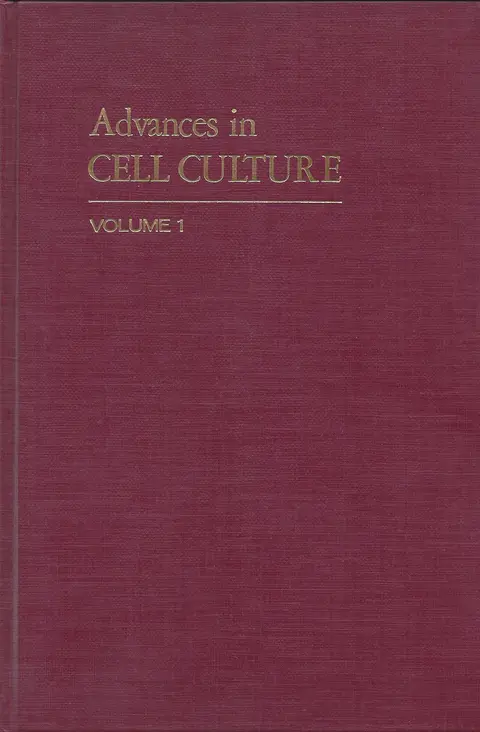 Cover of Advances in Cell Culture