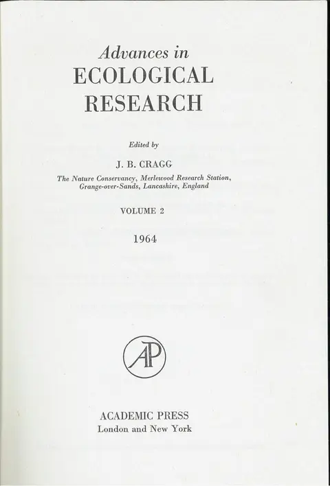 Cover of Advances in Ecological Research