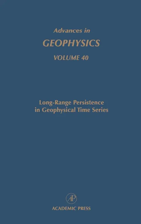 Cover of Advances in Geophysics