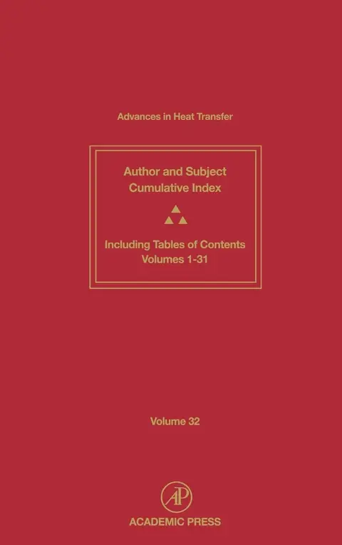 Cover of Advances in Heat Transfer