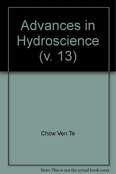 Cover of Advances in Hydroscience