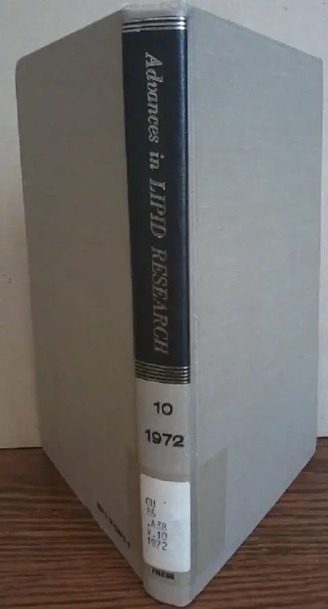 Cover of Advances in Lipid Research