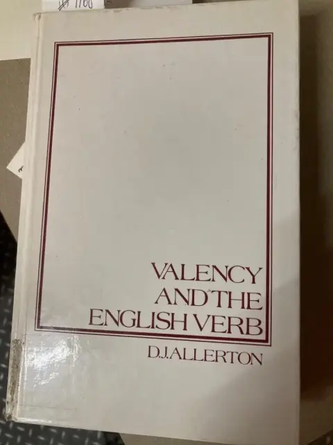 Cover of Valency and the English Verb