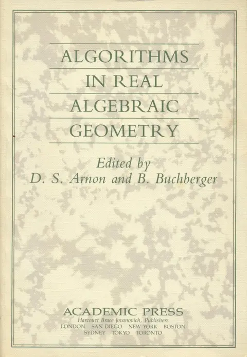 Cover of Algorithms in Real Algebraic Geometry