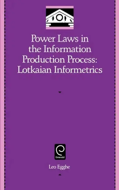 Cover of Power Laws in the Information Production Process