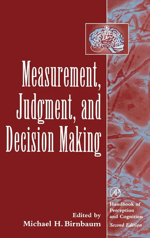 Cover of Measurement, Judgment, and Decision Making