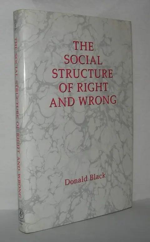 Cover of The Social Structure of Right and Wrong