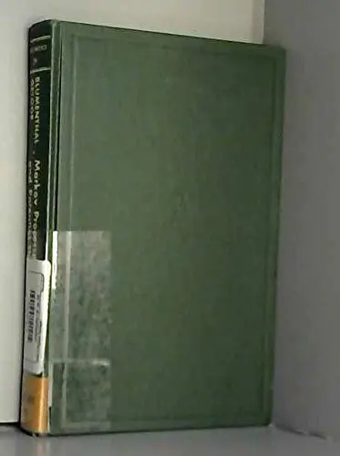 Cover of Markov Processes and Potential Theory