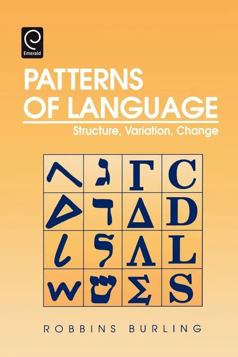 Cover of Patterns of Language