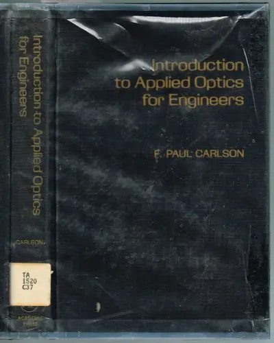 Cover of Introduction to Applied Optics for Engineers