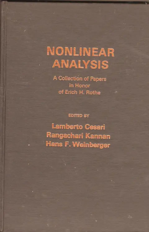 Cover of Nonlinear Analysis