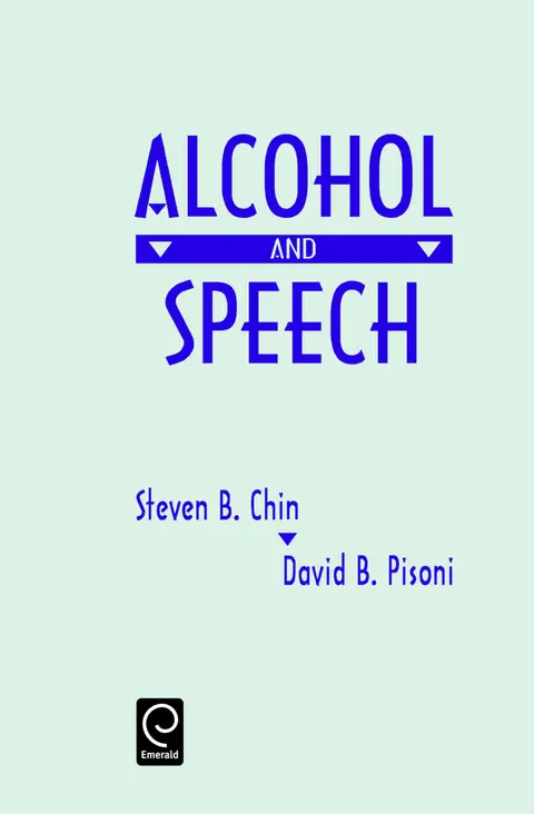 Cover of Alcohol and Speech