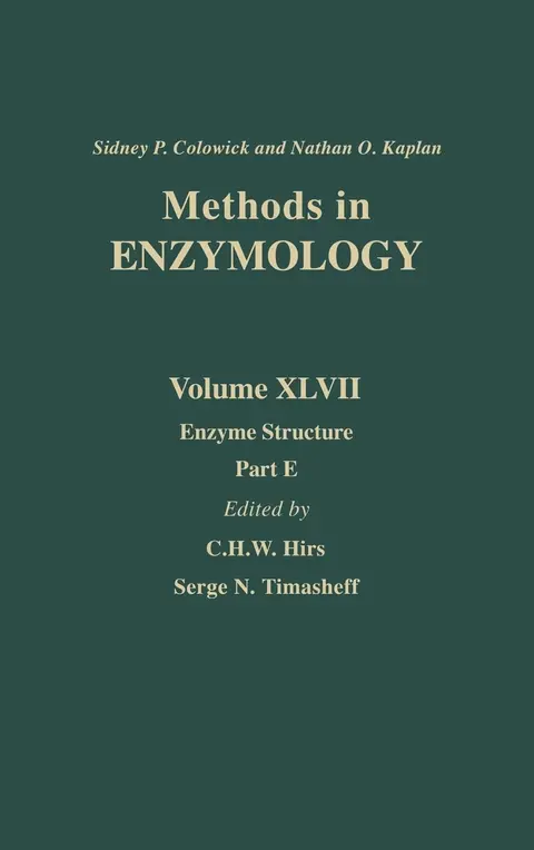 Cover of Enzyme Structure, Part E