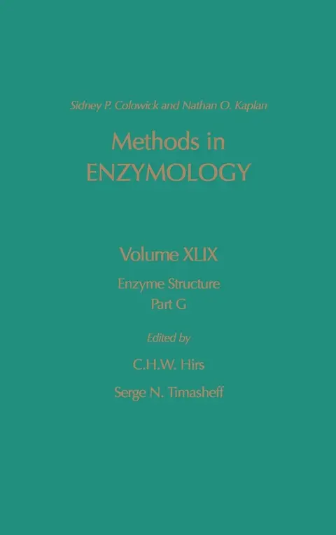 Cover of Enzyme Structure, Part G
