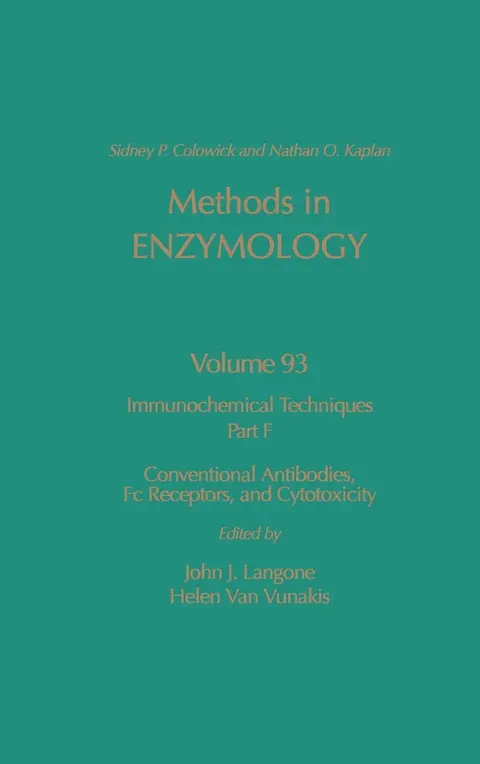 Cover of Immunochemical Techniques, Part F