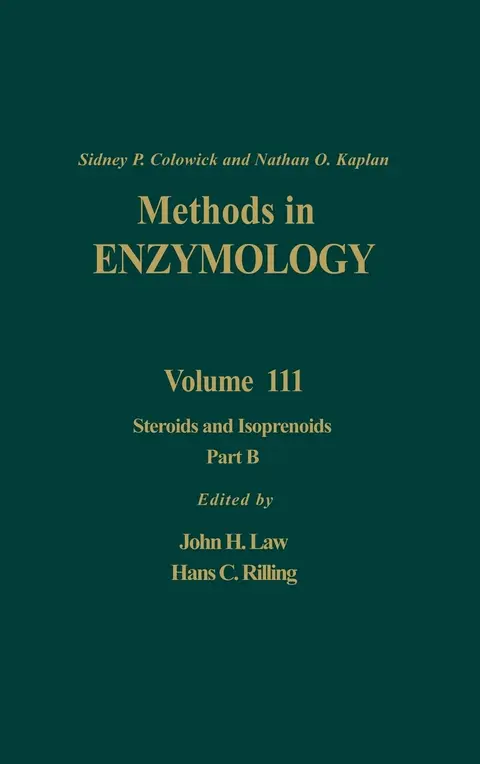 Cover of Steroids and Isoprenoids, Part B (Volume 111) (Methods in Enzymology, Volume 111)