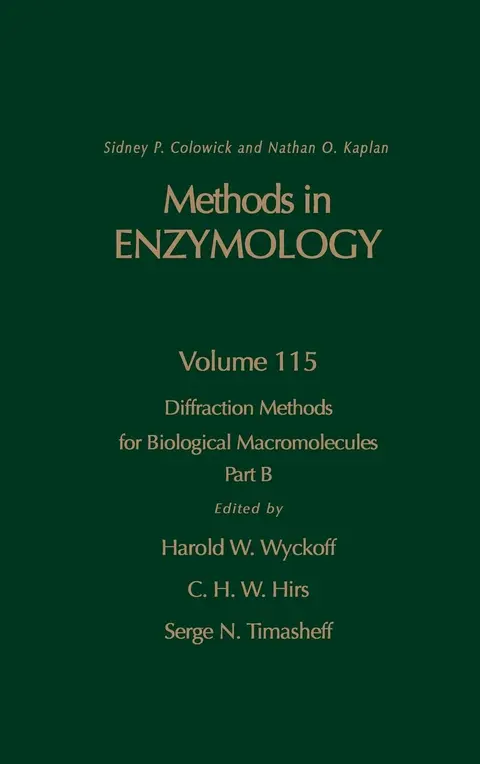Cover of Diffraction Methods for Biological Macromolecules, Part B