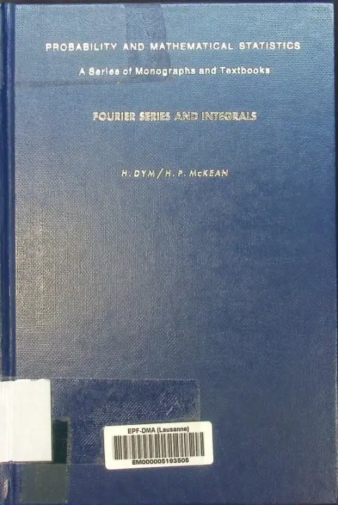 Cover of Fourier Series and Integrals