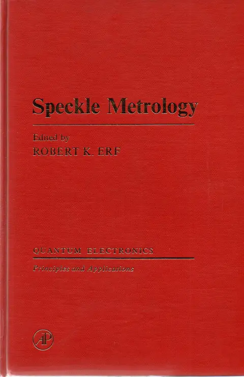 Cover of Speckle Metrology