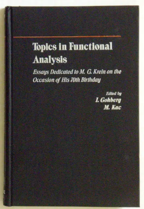 Cover of Topics in Functional Analysis
