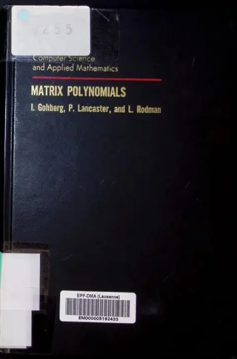 Cover of Matrix Polynomials