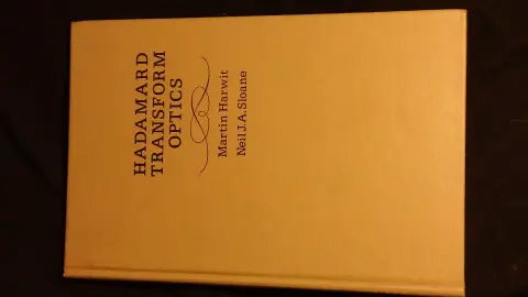 Cover of Hadamard Transform Optics
