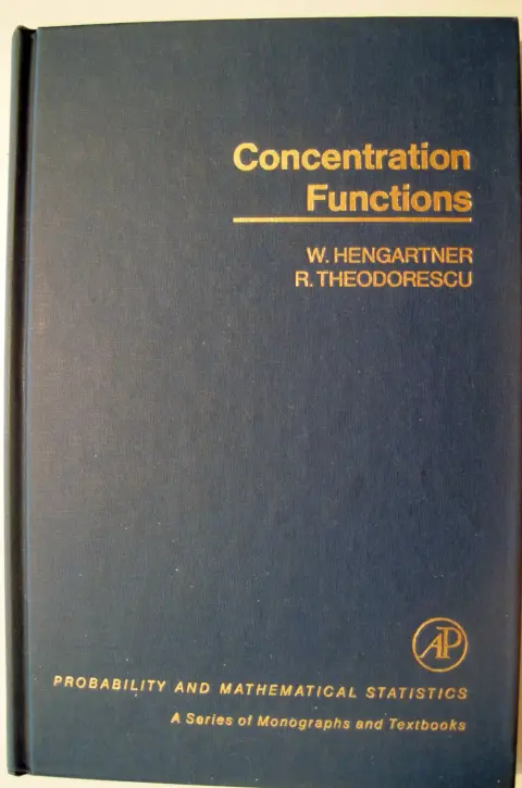 Cover of Concentration Functions