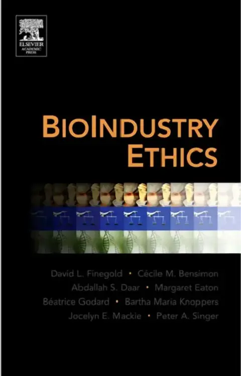 Cover of Bioindustry Ethics
