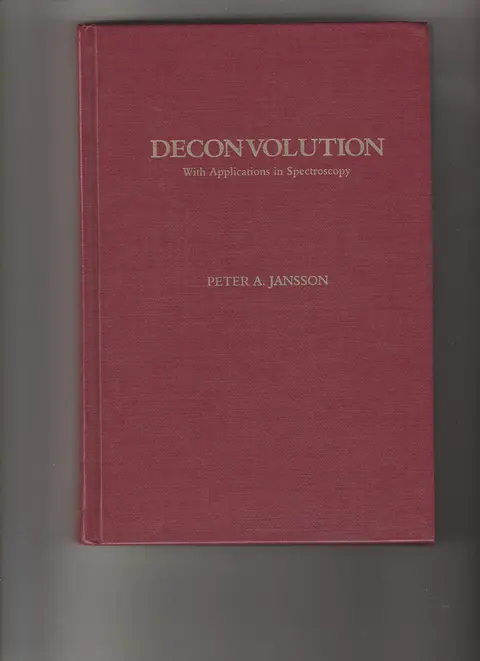 Cover of Deconvolution with Application in Spectroscopy