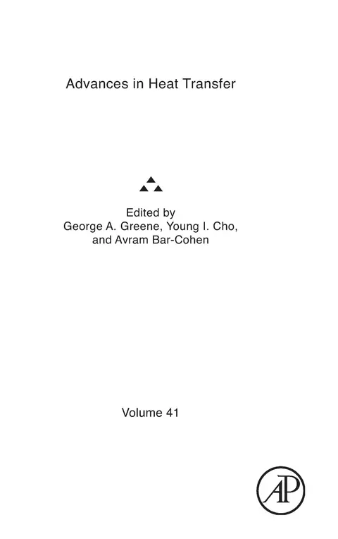 Cover of Advances in Heat Transfer