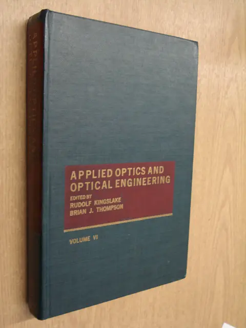 Cover of Applied Optics and Optical Engineering