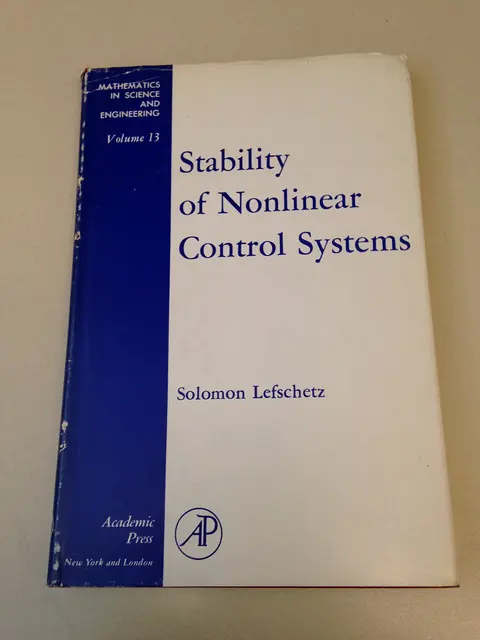 Cover of Stability of Nonlinear Control Systems