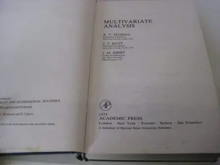 Cover of Multivariate Analysis