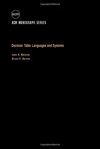 Cover of Decision Tables Languages and Systems