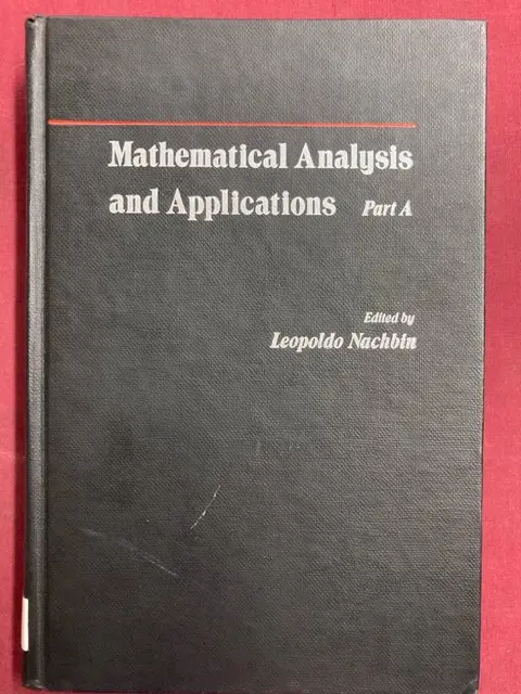 Cover of Mathematical Analysis and Applications