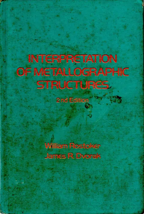 Cover of Interpretation of Metallographic Structures