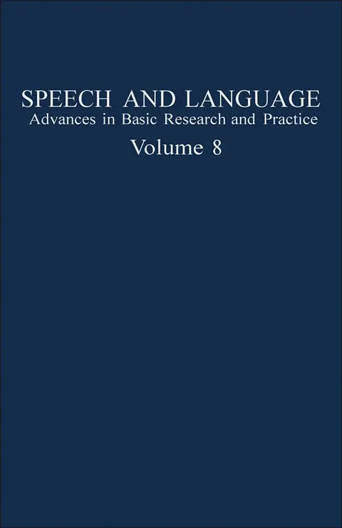 Cover of Speech and Language