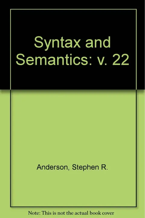 Cover of Syntax and Semantics