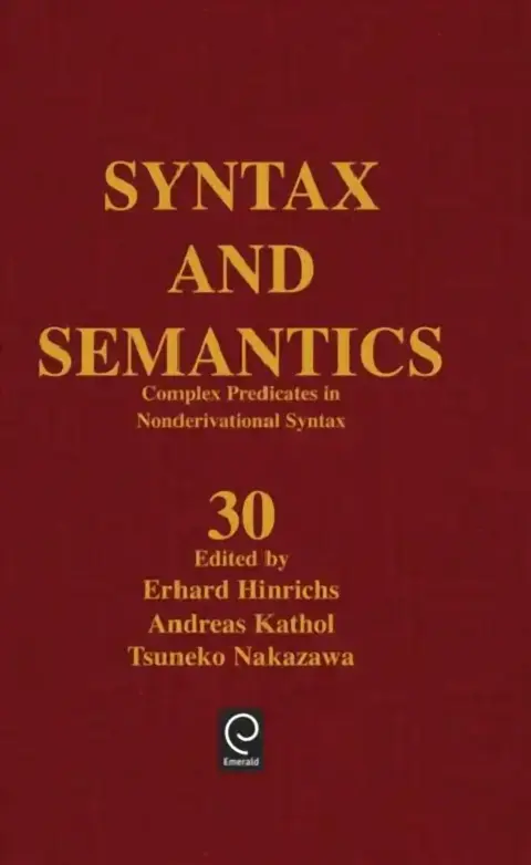 Cover of Complex Predicates in Nonderivational Syntax