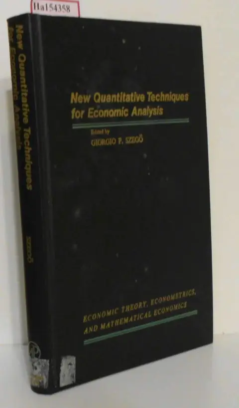 Cover of New Quantitative Techniques for Economic Analysis