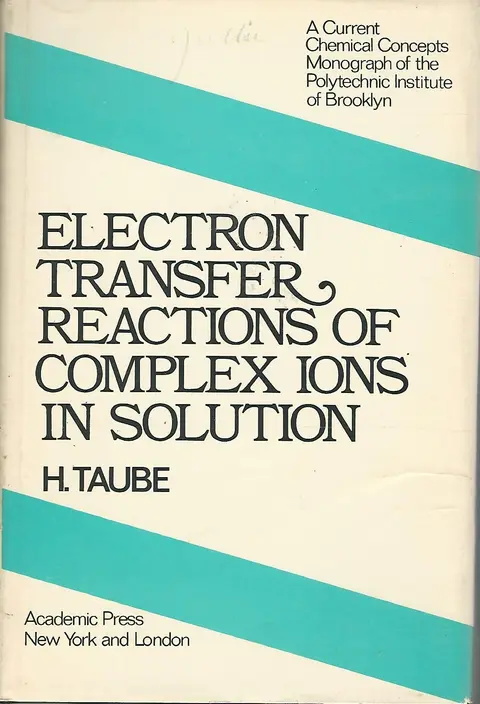 Cover of Electron Transfer Reactions of Complex Ions in Solution