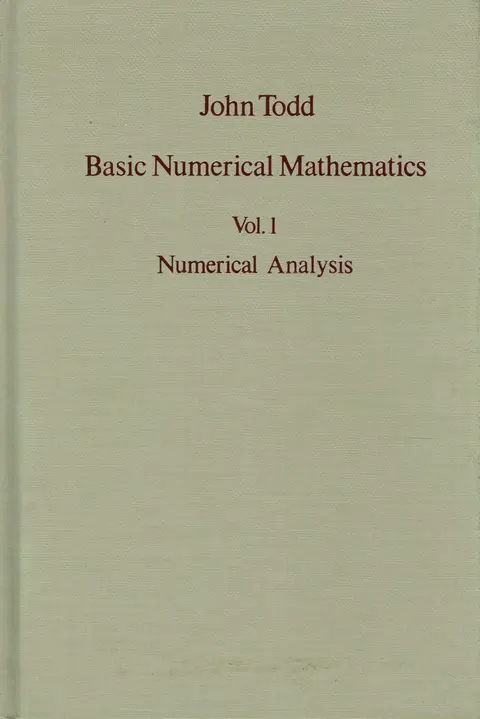 Cover of Basic numerical mathematics