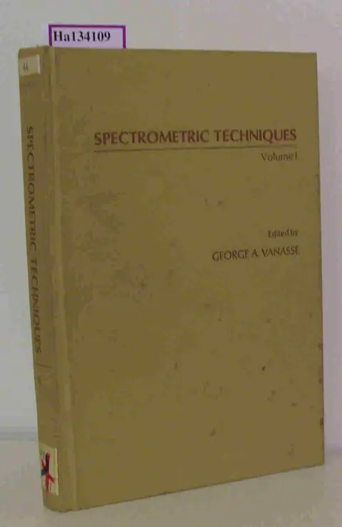 Cover of Spectrometric Techniques
